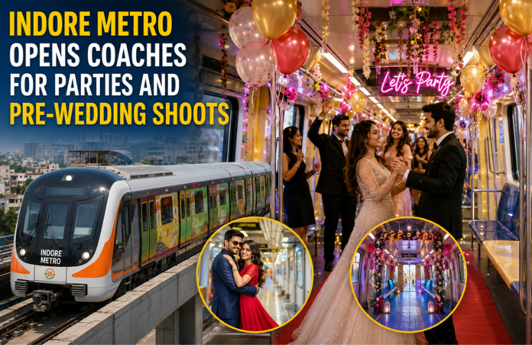 Indore Metro Opens Coaches for Parties and Pre-Wedding Shoots