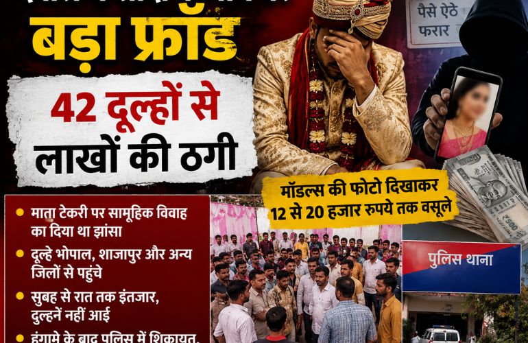 देवास में शादी के नाम पर बड़ा फ्रॉड, 42 दूल्हों से लाखों की ठगी