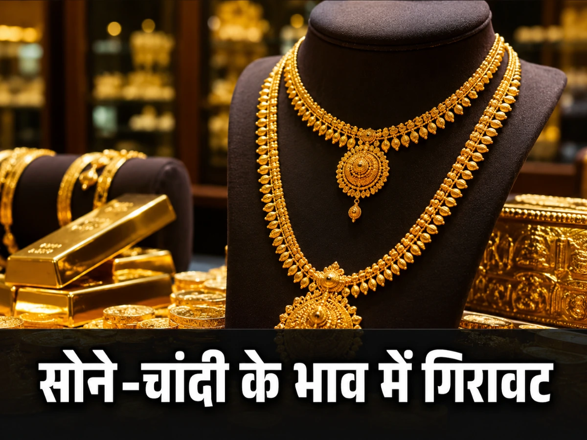 Gold and Silver Price Today: सोने-चांदी के भाव में गिरावट, जानें आज का Gold Silver Rate