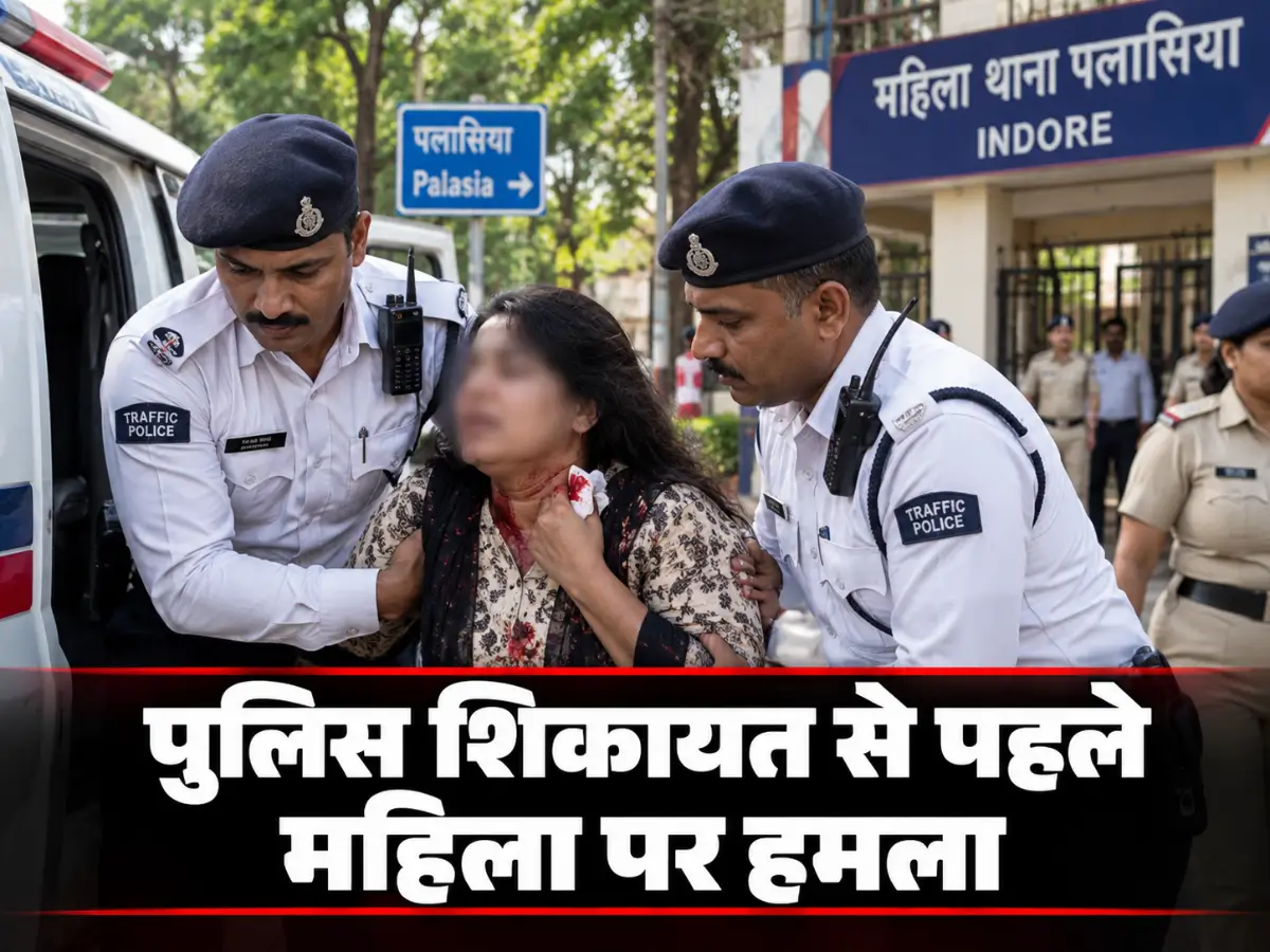 पुलिस शिकायत से पहले महिला पर हमला