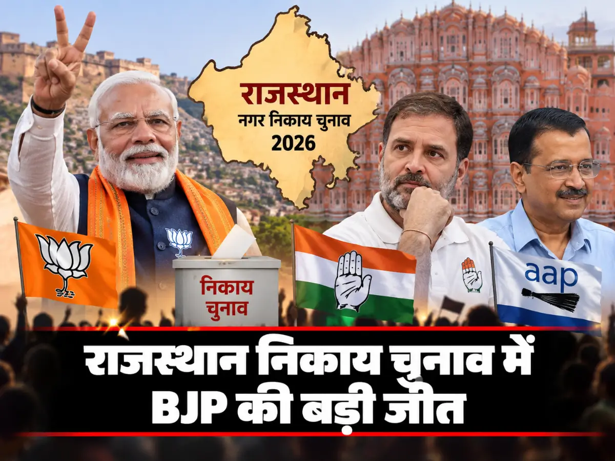 Rajasthan Civic Poll Results 2026: BJP की बड़ी जीत, 4,179 वार्ड जीते; कांग्रेस को 3,613 सीटें