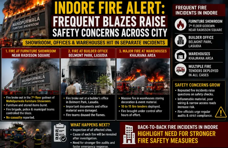 Indore Fire Alert: Frequent Blazes Raise Safety Concerns Across City