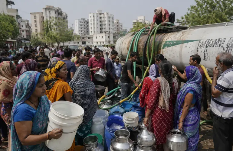 Indore Water Crisis: Residents Protest on Ring Road Over Severe Shortage