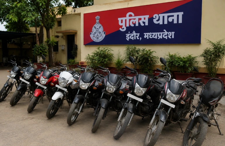 इंदौर बाइक चोरी केस: 3 किशोर पकड़े गए, 9 बाइक बरामद