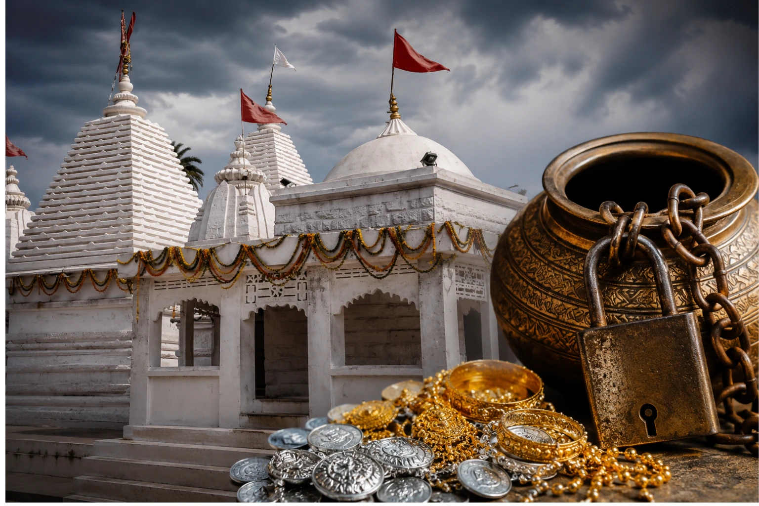 अमरकंटक नर्मदा मंदिर में चढ़ावे पर सवाल: सोना-चांदी के रिकॉर्ड में गड़बड़ी के आरोप, जांच शुरू