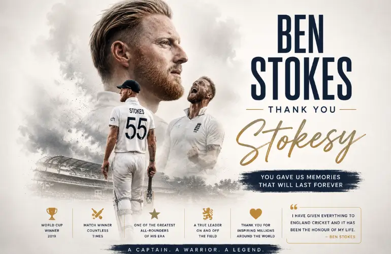 Ben Stokes Retirement से क्रिकेट जगत हैरान, अंतरराष्ट्रीय क्रिकेट को कहा अलविदा