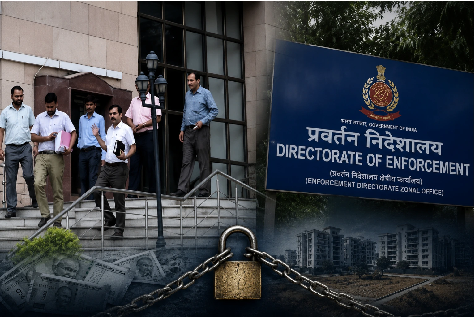 356 करोड़ बैंक फ्रॉड केस में ED का बड़ा एक्शन, इंदौर-शाजापुर की 35.52 करोड़ की संपत्ति अटैच