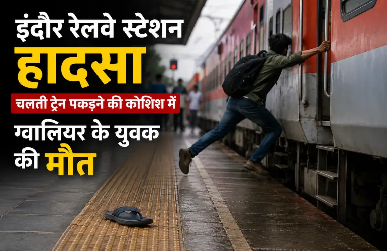 Indore Railway Station Accident: चलती ट्रेन पकड़ने की कोशिश में ग्वालियर के युवक की मौत