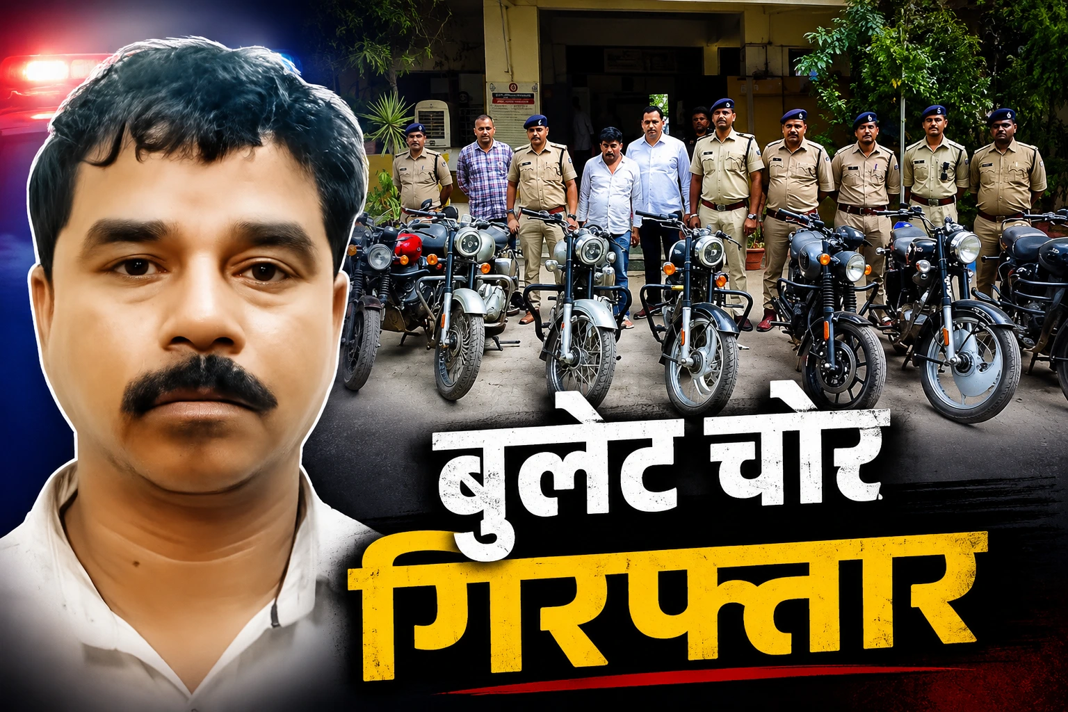 इंदौर में बुलेट चोर गिरफ्तार: 35 से ज्यादा बाइक चोरी, पुलिसकर्मी की बुलेट भी नहीं छोड़ी