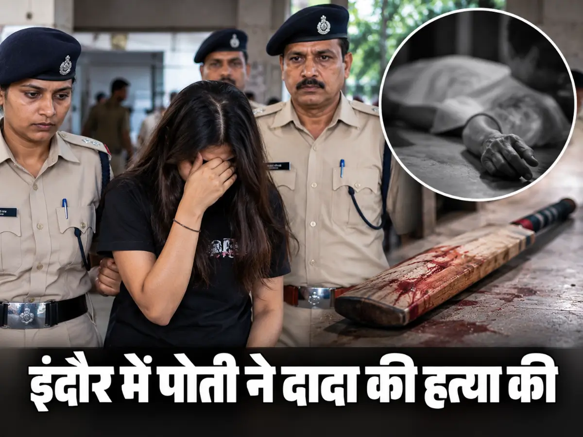 इंदौर में पोती ने दादा की हत्या की