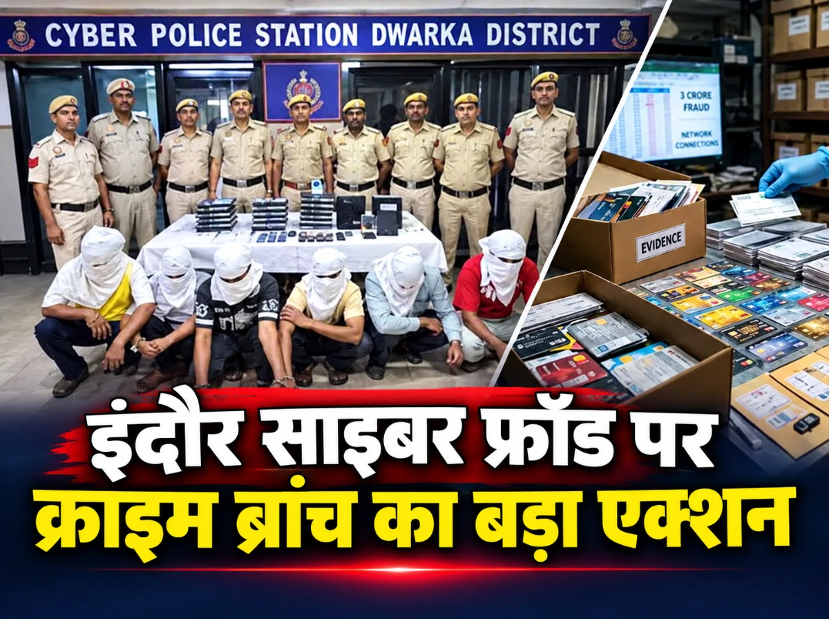 इंदौर साइबर फ्रॉड पर बड़ा एक्शन: crime branch ने 3 करोड़ की ठगी से जुड़े आरोपी को पकड़ा