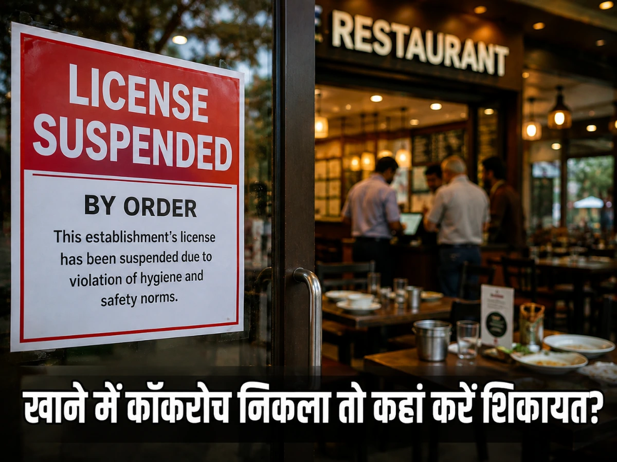 खाने में कॉकरोच निकला तो कहां करें शिकायत? इंदौर में फूड सेफ्टी पर कार्रवाई, खाने से पहले ये जरूर जांचें