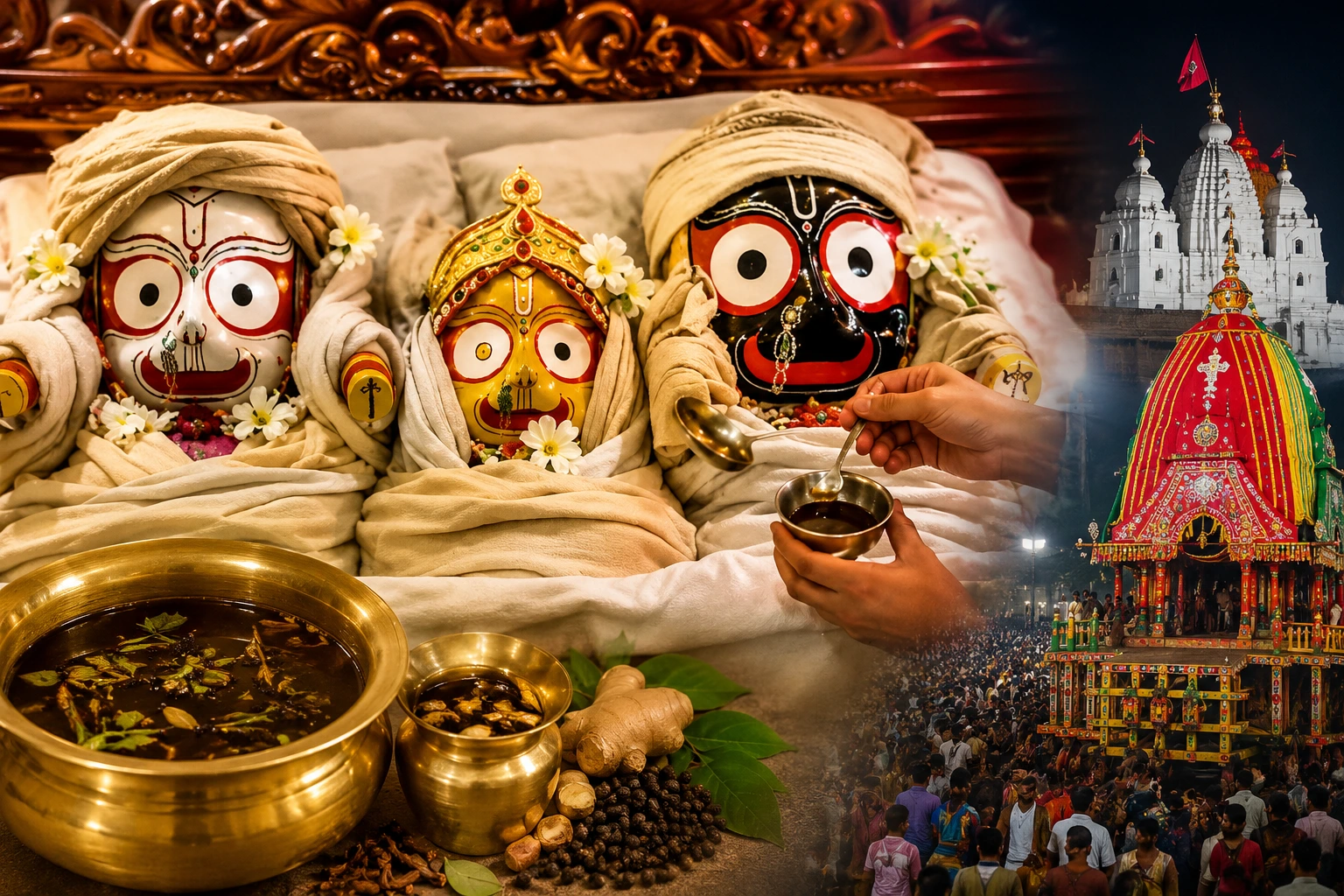 भगवान जगन्नाथ को चढ़ा 'बुखार': इंदौर ISKCON मंदिर में काढ़े से उपचार, 16 जुलाई को निकलेगी रथयात्रा