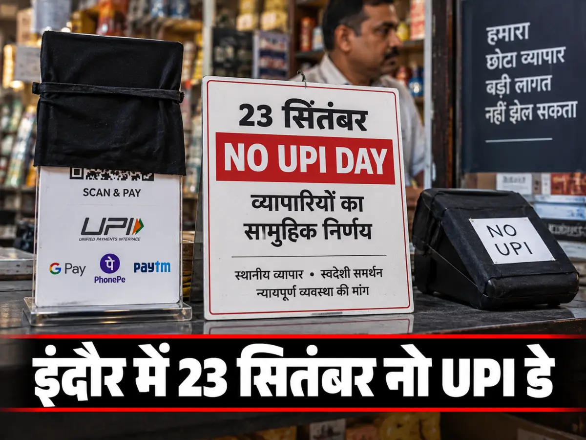 इंदौर में 23 सितंबर को No UPI Day