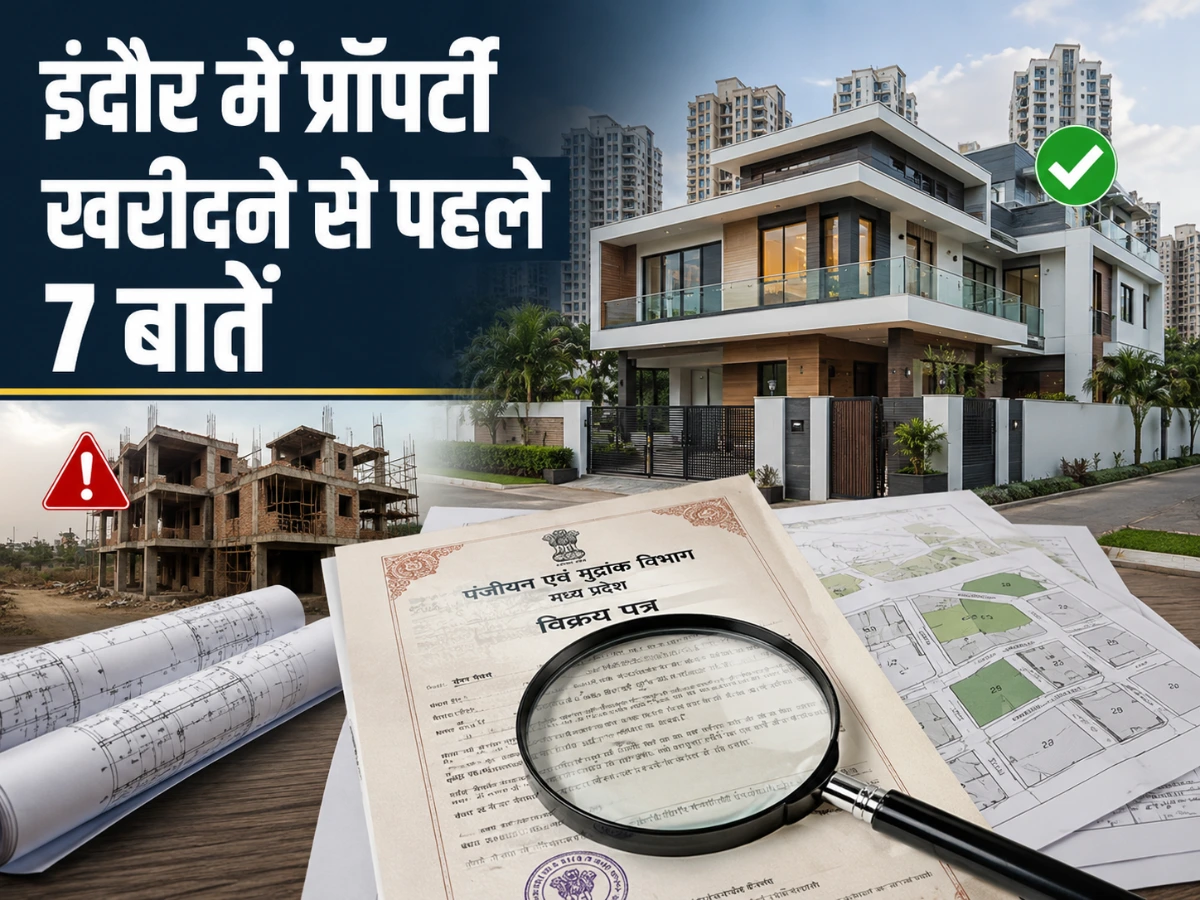 इंदौर में प्रॉपर्टी खरीदने से पहले रखें इन 7 बातों का ध्यान, घर खरीदकर न फंसें