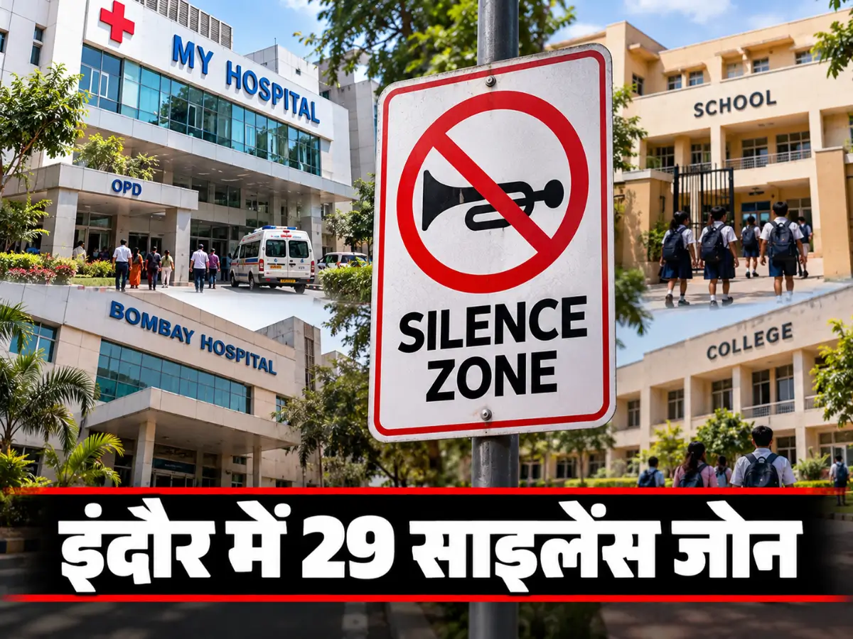 इंदौर में 29 जगहें साइलेंस जोन घोषित, अस्पताल-स्कूल समेत ये इलाके शामिल
