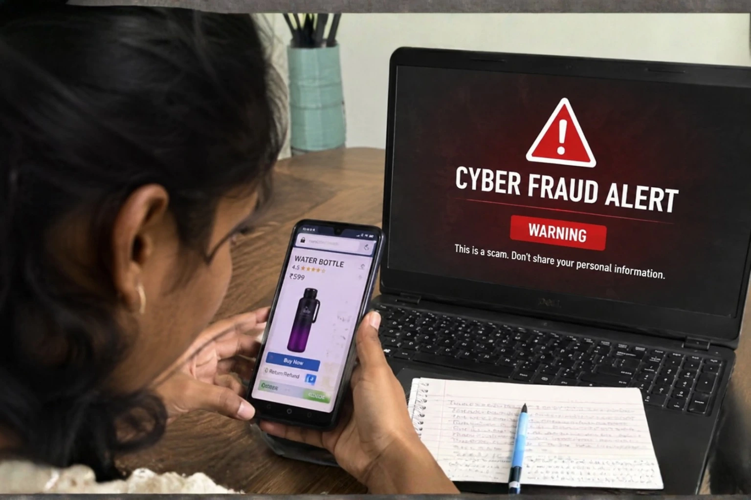 सावधान! इंदौर में पानी की बोतल ऑनलाइन मंगाना पड़ा महंगा, छात्रा से हुई 3 लाख की साइबर ठगी