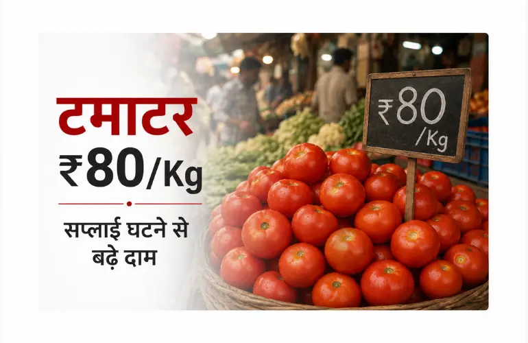 बड़ा झटका: Indore Tomato Prices ₹80 किलो पहुंचे, बाजार में सप्लाई संकट