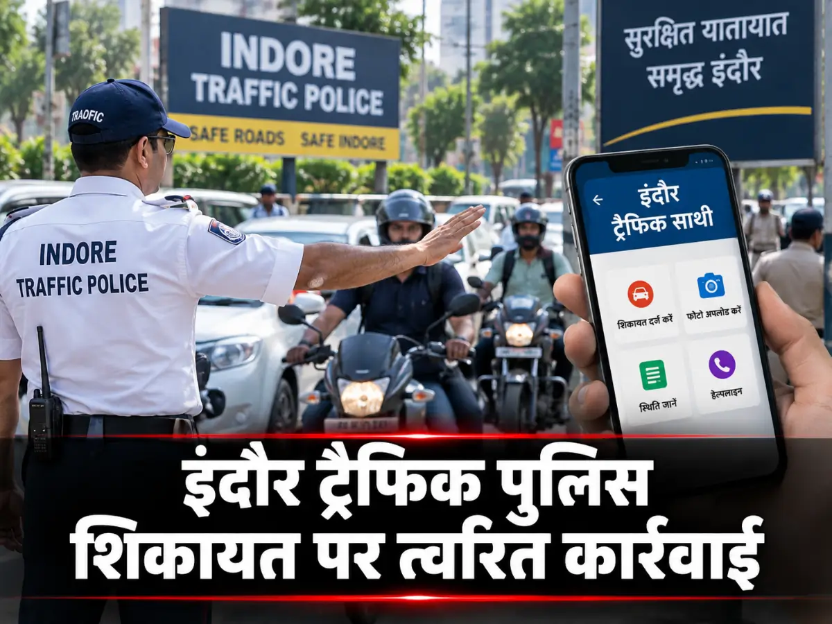 इंदौर ट्रैफिक पुलिस: शिकायत मिलते ही त्वरित कार्रवाई