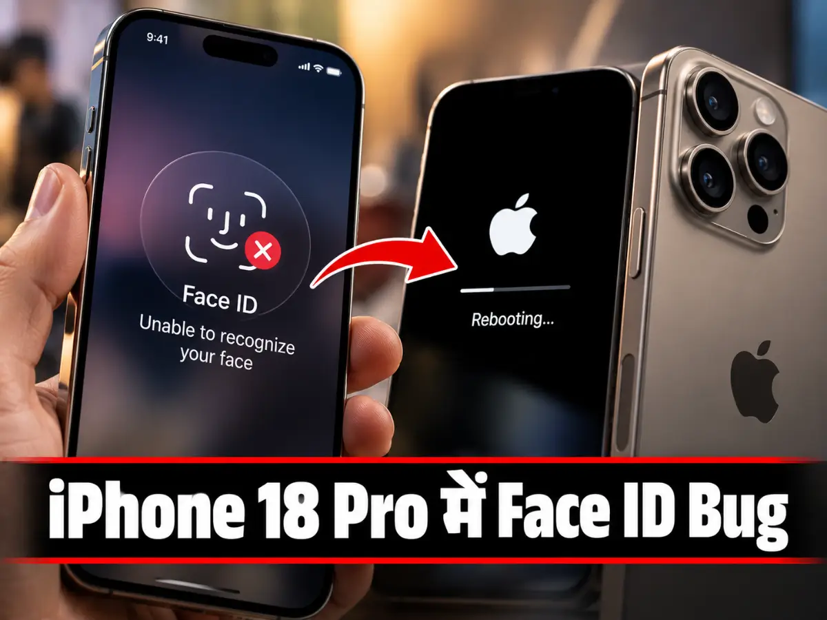iPhone 18 Pro में Face ID Bug, जल्द आएगा Fix
