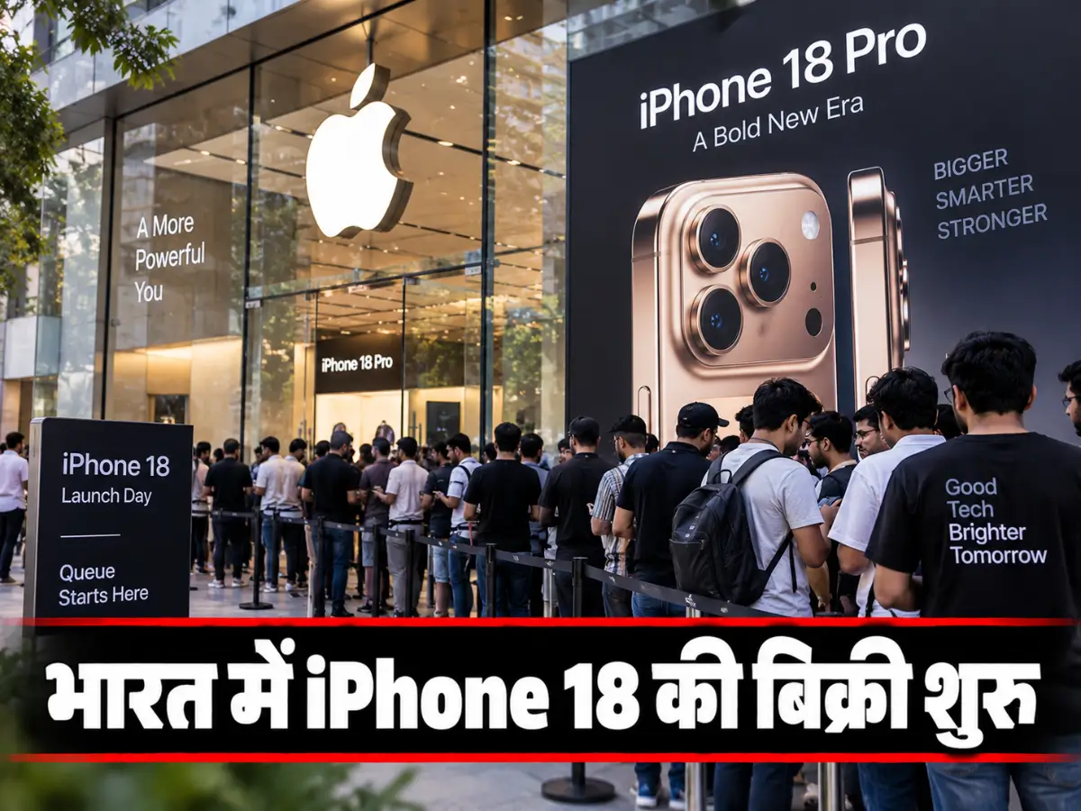 iPhone 18 Pro Sale: भारत में बिक्री शुरू, Apple Stores के बाहर लंबी कतारें