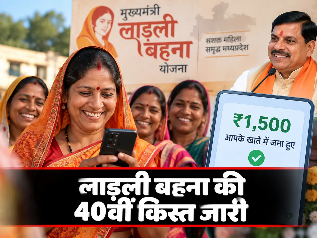 Ladli Behna Yojana 40th Installment: खाते में आए ₹1,500, 1.25 करोड़ महिलाओं को मिला लाभ; ऐसे चेक करें पेमेंट स्टेटस