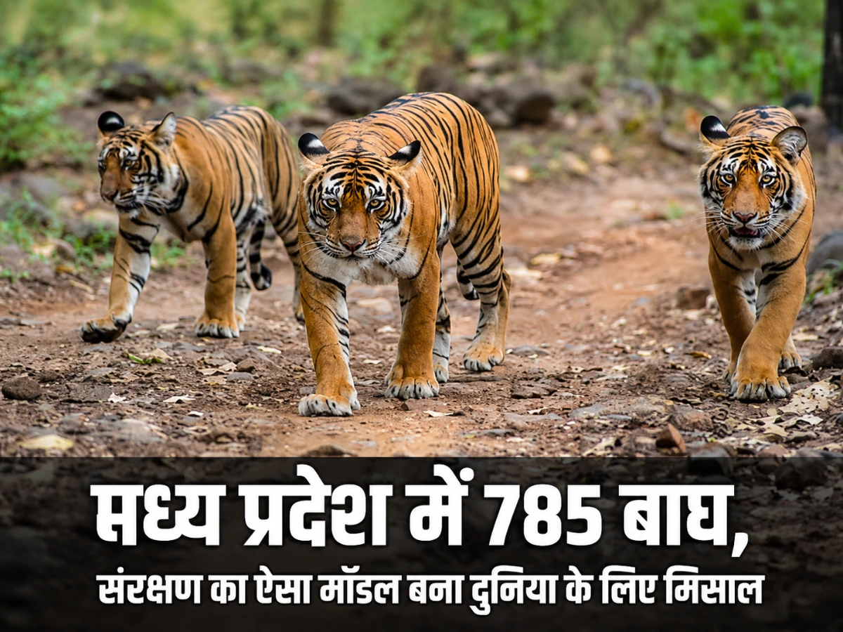 मध्य प्रदेश में 785 बाघ, संरक्षण का ऐसा मॉडल बना दुनिया के लिए मिसाल