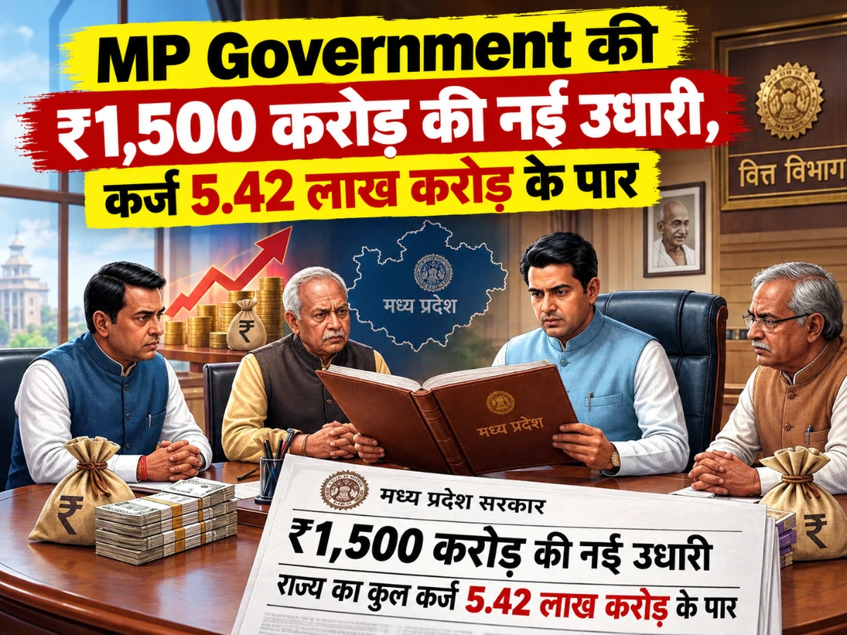 मध्य प्रदेश सरकार की बड़ी उधारी: 1500 करोड़ का government loan, कर्ज 5.42 लाख करोड़ के पार