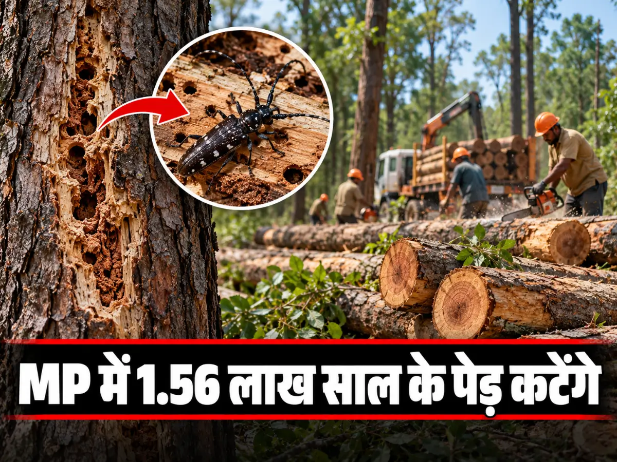 MP News: जंगल बचाने के लिए काटे जा रहे 1.56 लाख साल के पेड़, कीड़े पकड़ने पर मिल रहे ₹2