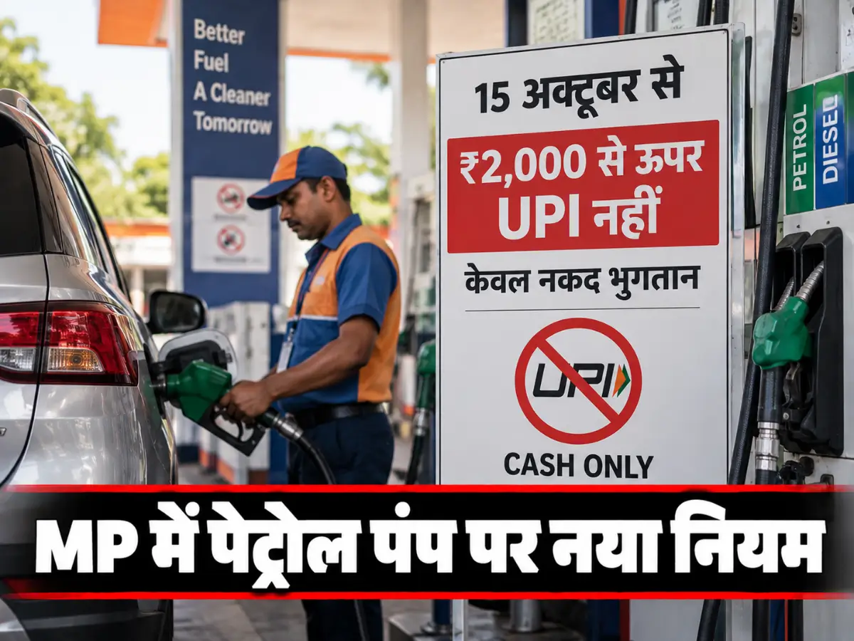 MP Petrol Pump UPI Rule: 15 अक्टूबर से ₹2,000 से ऊपर कैश में भुगतान