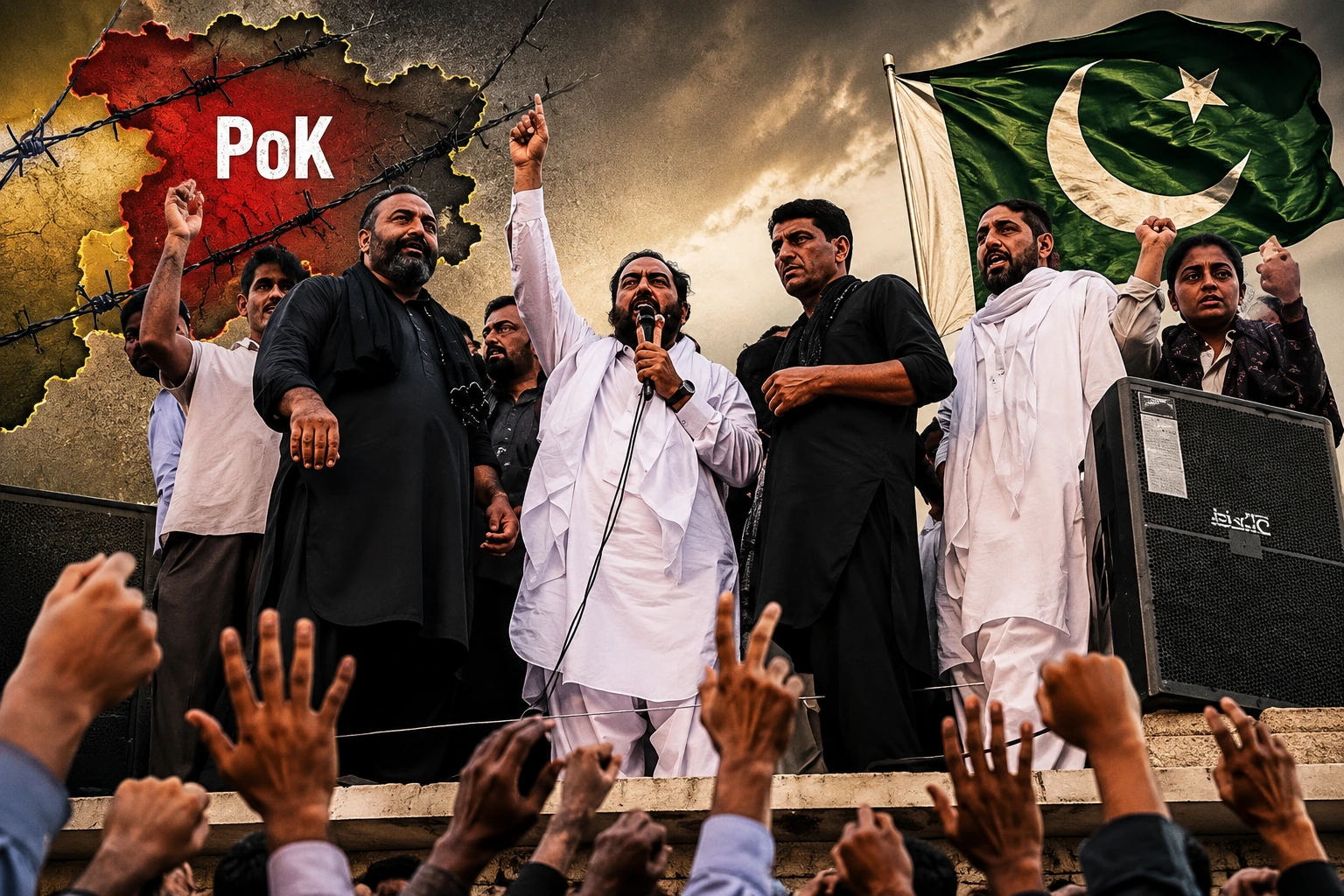 PoK में 48 घंटे का अल्टीमेटम: 38 मांगों पर अड़ी JAAC, चुनाव से पहले पाकिस्तान सरकार पर बढ़ा दबाव