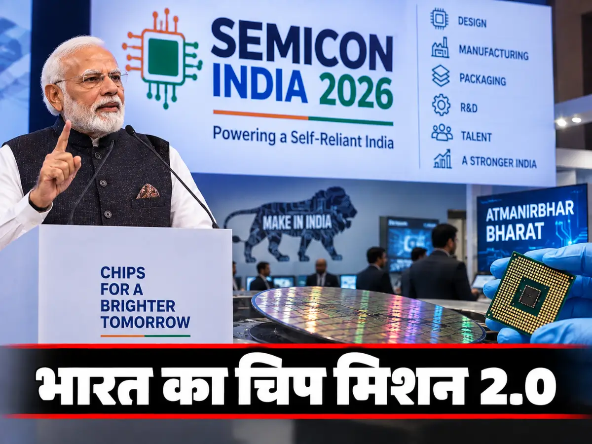 Semicon India 2026: भारत में चिप उत्पादन को नई रफ्तार, Semicon 2.0 का रोडमैप जारी