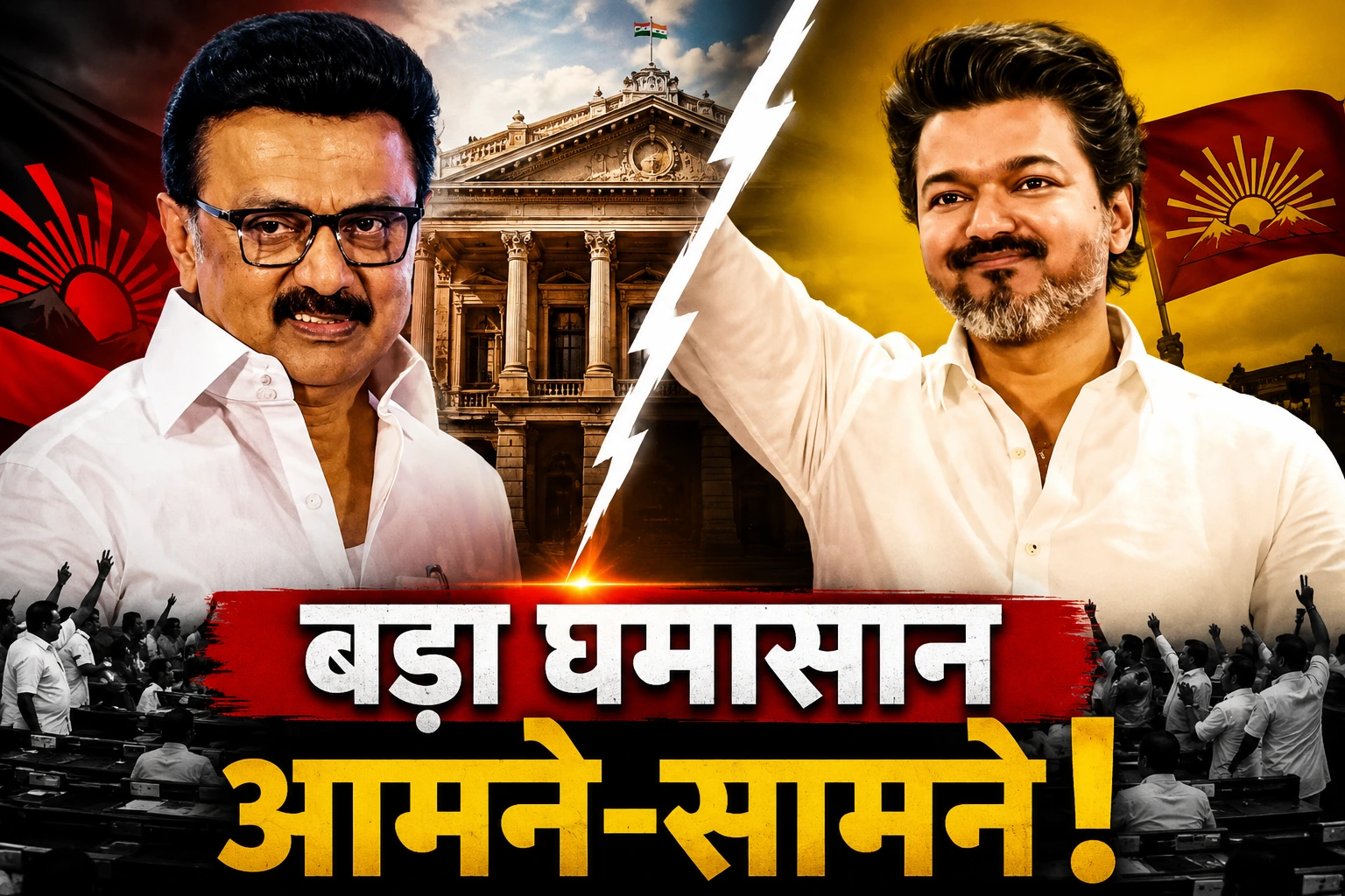 तमिलनाडु विधानसभा में बड़ा घमासान: CM विजय और DMK आमने-सामने, विपक्ष का वॉकआउट