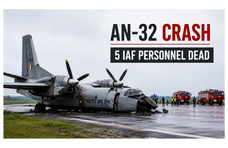 बड़ा हादसा: AN-32 Aircraft Crash में 5 वायुसेना कर्मियों की मौत